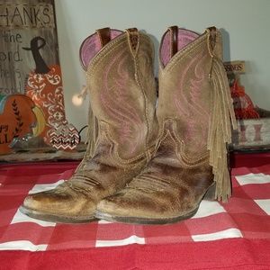 Girls Ariat Fringe Boots Size 1